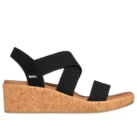 Sandales compensées Skechers Noir