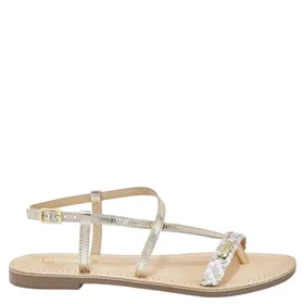 Les Tropéziennes Sandales Cuir Blanc