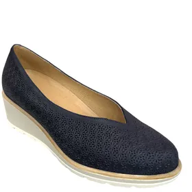 D'Chicas Chaussures compensées Cuir Bleu