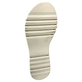 D'Chicas Wedge Leather Blue Sandals