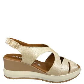 Keilabsatz Leder D'Chicas Beige