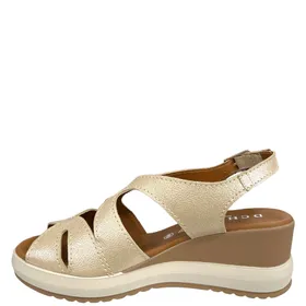 Keilabsatz Leder D'Chicas Beige