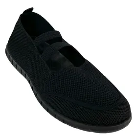 Royal R Slip-ons Textiel Stretch Zwart