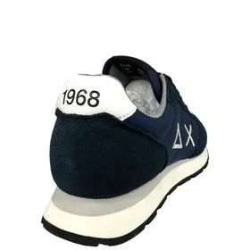 Tom Sollid Sneakers Blauw Leer