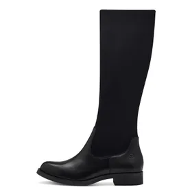 Tamaris Comfort Boots Black Leather Textile