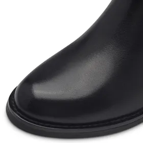 Tamaris Comfort Boots Black Leather Textile