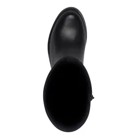 Tamaris Comfort Boots Black Leather Textile