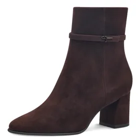 Tamaris Bottines Brun Cuir Textile