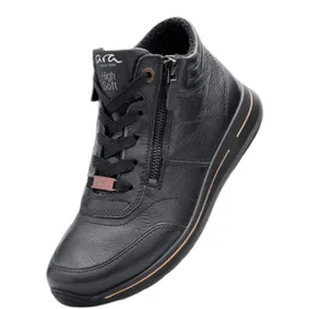 Ara Osaka Enkellaarsjes Zwart Leer