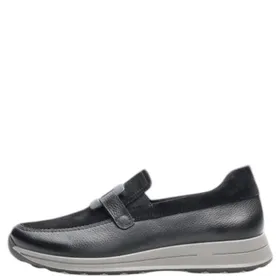 Ara Osaka Mocassins Zwart Leer