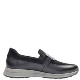 Ara Osaka Mocassins Zwart Leer
