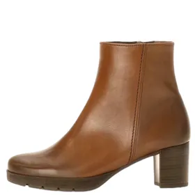Gabor Comfort Enkellaarsjes Cognac Leer