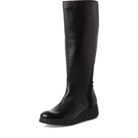 Marco Tozzi Boots Black Leather Textile