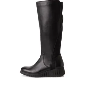 Marco Tozzi Boots Black Leather Textile