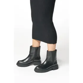 GEOX Iridea Ankle Boots Black Leather