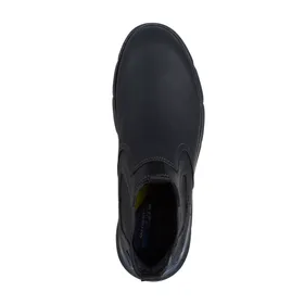 Skechers Enkellaarsjes Zwart Leer