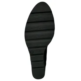 D'Chicas Wedge Shoes Black Textile