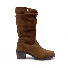 Dozo Mid-Calf Boots Leather Camel
