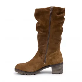 Dozo Mid-Calf Boots Leather Camel