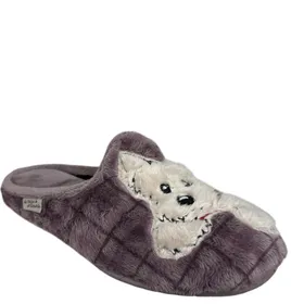 Slipper Mules Mauve Textile