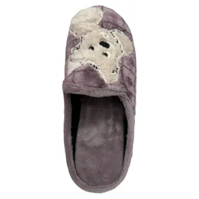 Slipper Mules Mauve Textile