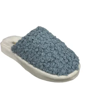 Slippers Mules Blue Textile