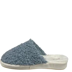 Slippers Mules Blue Textile