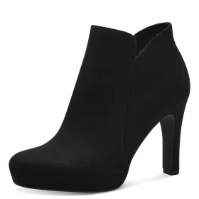 Tamaris Enkellaarsjes Zwart met Hak