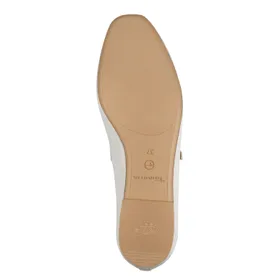 Tamaris Ballerines Blanc Cuir