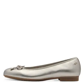 Tamaris Comfort Ballerines Or Cuir