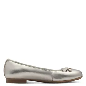 Tamaris Comfort Ballerines Or Cuir