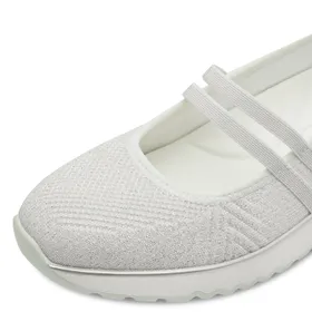 Marco Tozzi Ballerines Compensées Blanc