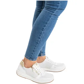 Ara Osaka 3.0 Sneakers Weiß Gold Leder