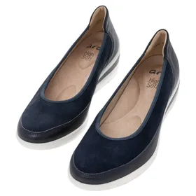 Ara Comfort Zürich 2.0 Ballerinas Blue Leather
