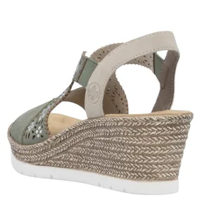 Rieker Nabukino Morelia Sandals Green
