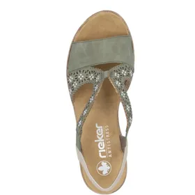 Rieker Nabukino Morelia Sandals Green