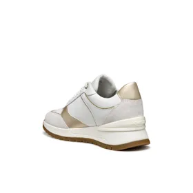 GEOX Desya Sneakers White Gold Leather