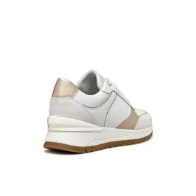 GEOX Desya Sneakers White Gold Leather