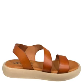 HEE Sandales Cognac Cuir