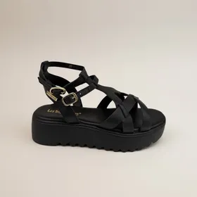Dorette Sandales Noir Cuir