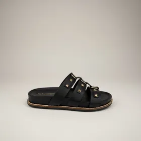 Les Tropéziennes Mules Chyrel Leather Black