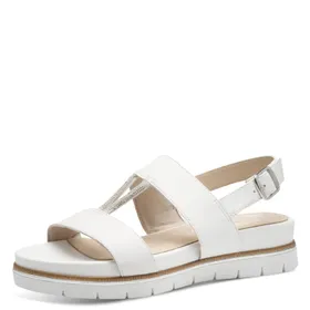 Tamaris Comfort Sandals White Leather