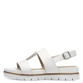Tamaris Comfort Sandals White Leather