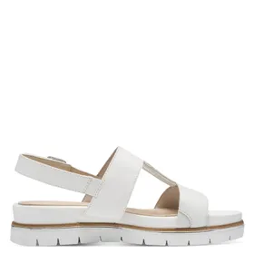 Tamaris Comfort Sandals White Leather
