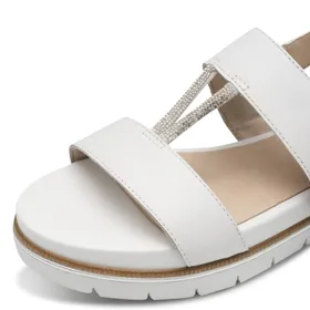 Tamaris Comfort Sandals White Leather