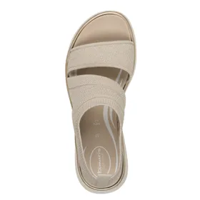 Tamaris Comfort Sandals Beige Textile