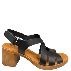 HEE Sandales Zwart Leer
