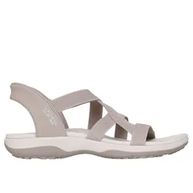 Skechers Reggae Slim Sandalen Taupe Textiel