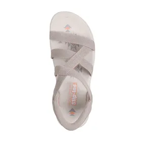 Skechers Reggae Slim Sandalen Taupe Textiel