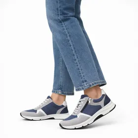 Dozo Sneakers Grijs Leer